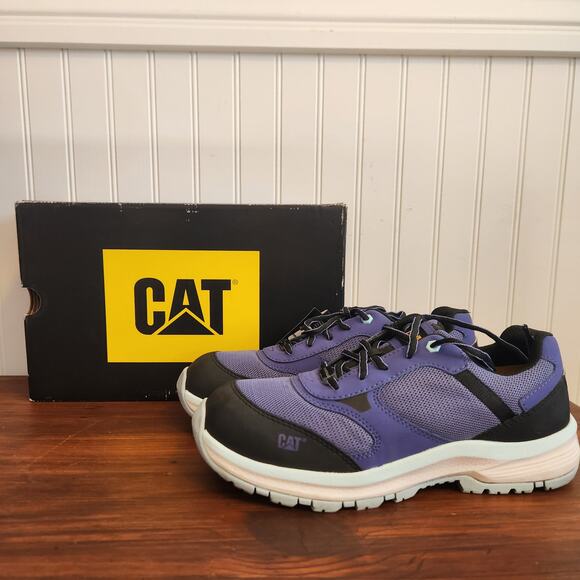 Caterpillar‎ Women's Size 10 Quake Blue Work & Safety Shoes Pre owned Good - Picture 1 of 12
